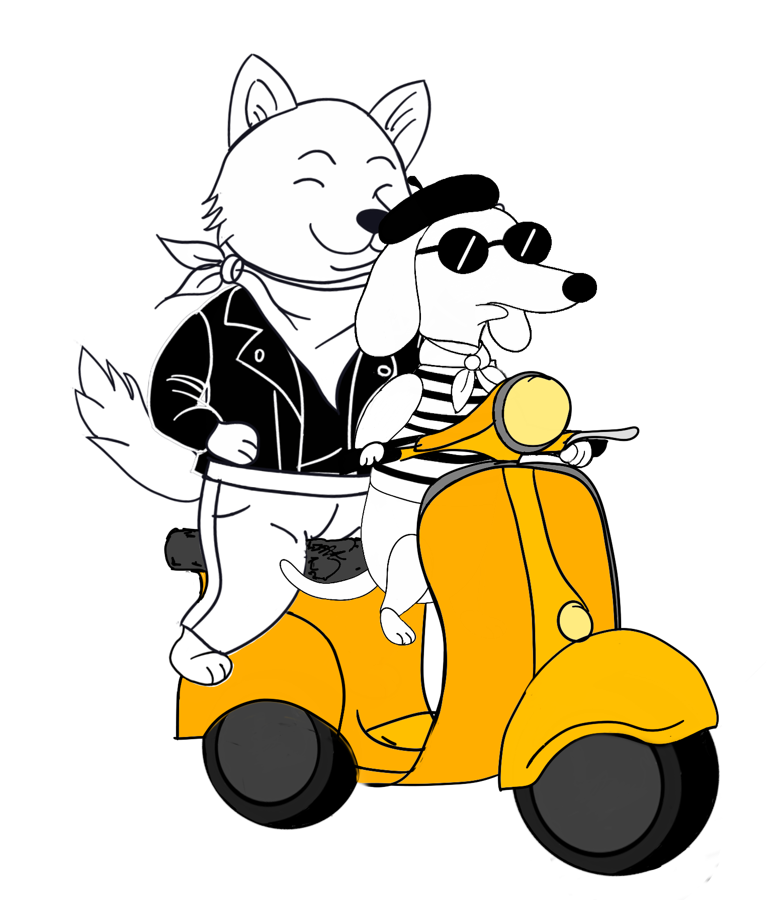 Dos perritas rescatadas